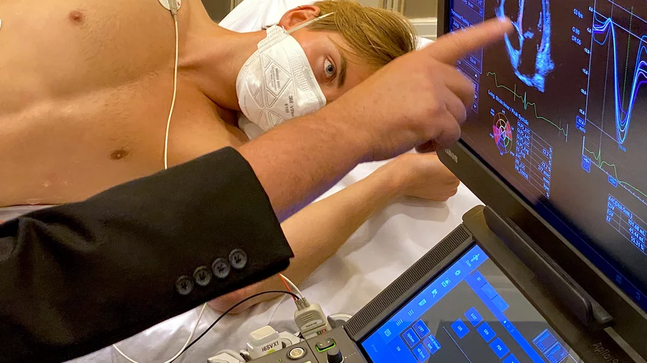 Cardiac echo ultrasound strain exam live scanning training class at ASE 2030.