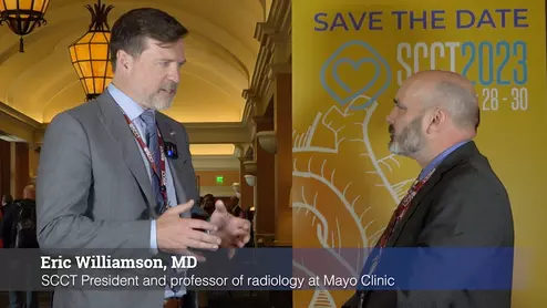 Eric Williamson, MD, MSCCT, the 2021-2022 president of the Society of Cardiovascular Computed Tomography (SCCT) and professor of radiology at Mayo Clinic, shares his key takeaways from the SCCT 2022 conference. #SCCT #SCCT2022 #yesCCT