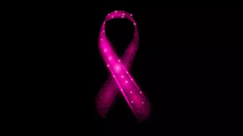 Breast cancer AI ribbon pink artificial intelligence