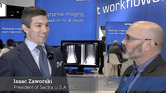 Video of Isaac Zaworski, president of Sectra U.S.A. Inc, discussing trends in radiology informatics system at RSNA 2023. #enterpriseimaging #RSNA #Sectra #RSNA23 #RSNA2023 #HealthIT #cloudstorage #SaaS #radiology
