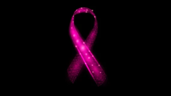 Breast cancer AI ribbon pink artificial intelligence